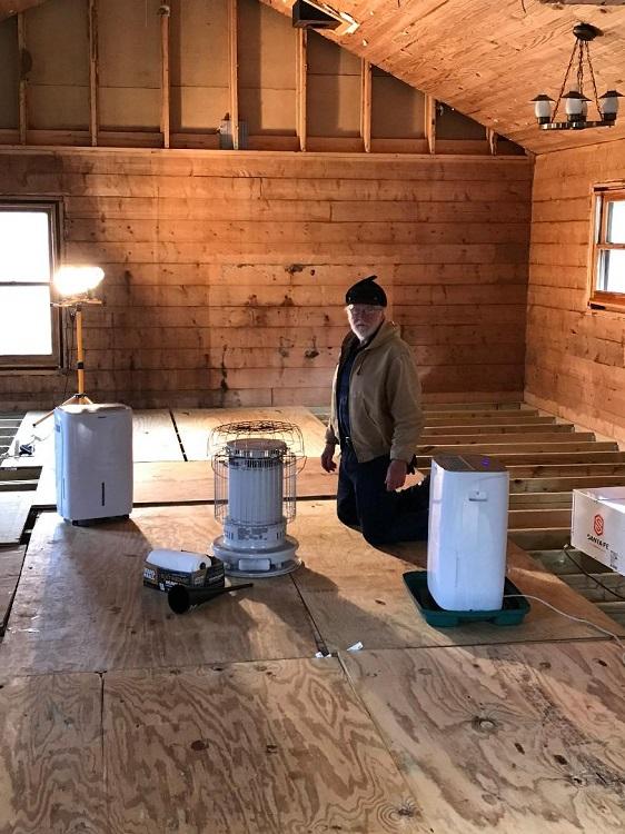 Lauras cabin drying things out fb.jpg