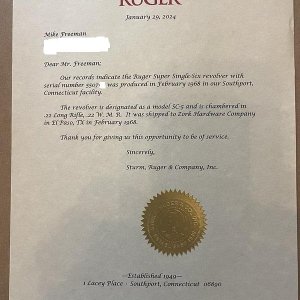 Ruger Letter Single 6 redacted.jpg